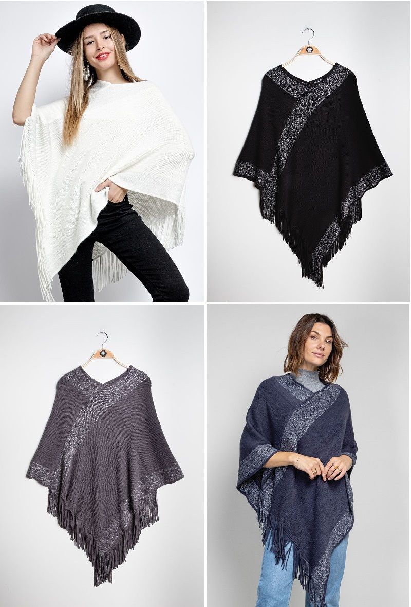 Wholesaler Da Fashion - Shiny poncho