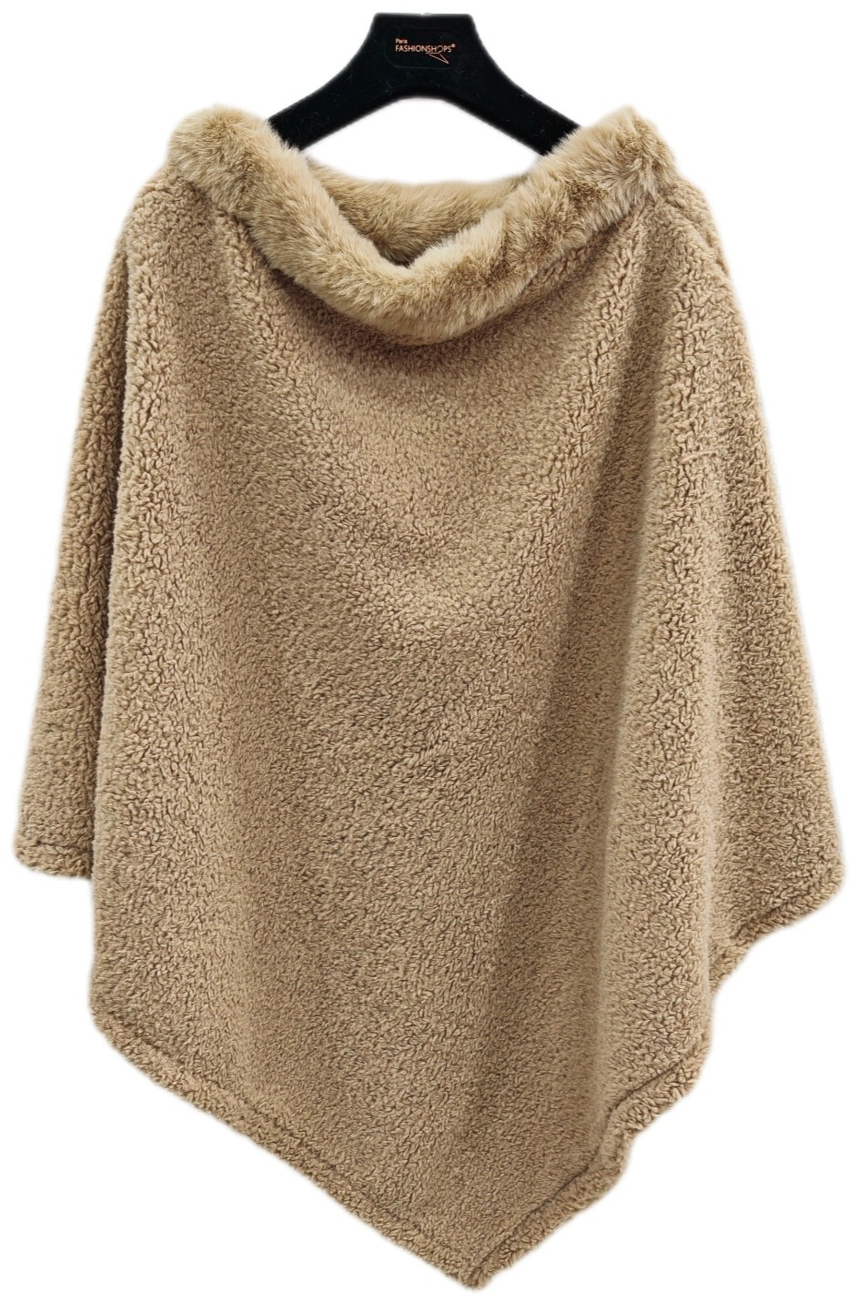 Grossiste Da Fashion - poncho fausse fourrure uni