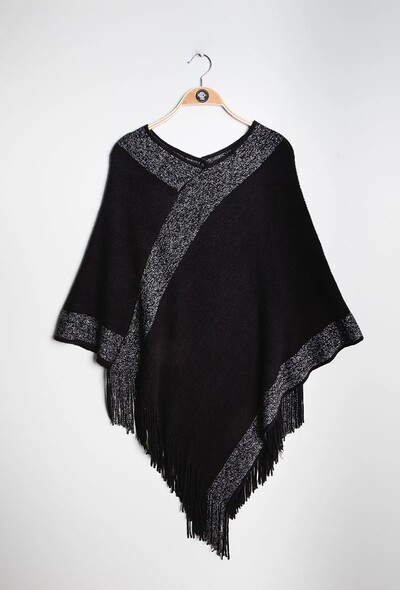 Grossiste Da Fashion - poncho lurex argenté Grossiste Da Fashion - poncho lurex argenté