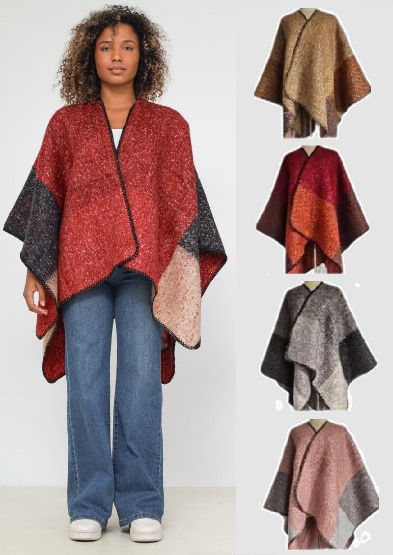 Grossista Da Fashion - Poncho invernale oversize