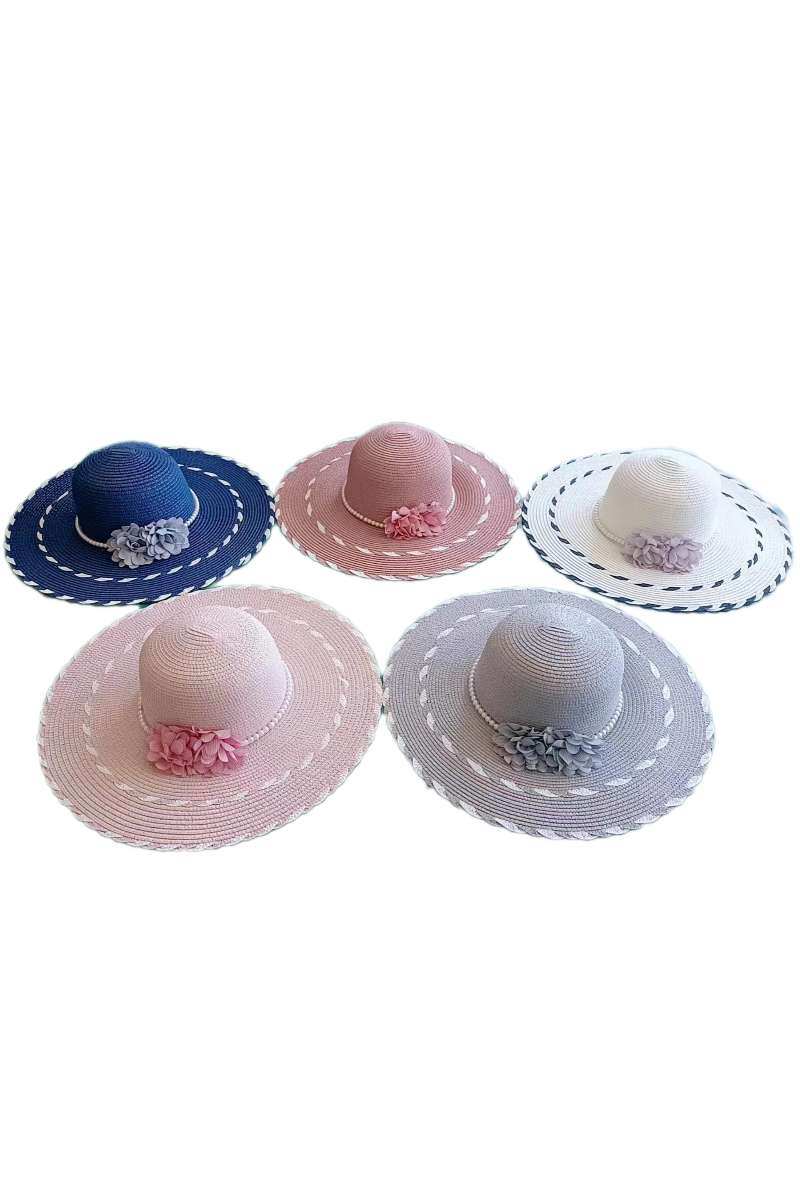 Grossiste Da Fashion - Chapeau perlé fleur