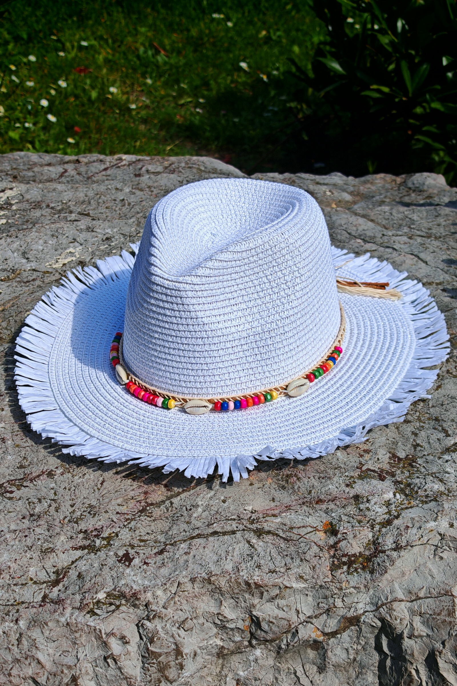 summer hat Borsalino Pearl - White - 1 - large format