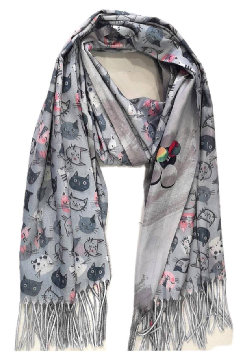 Mayorista Da Fashion - Mantón doble cara estampado paisaje 2 caras