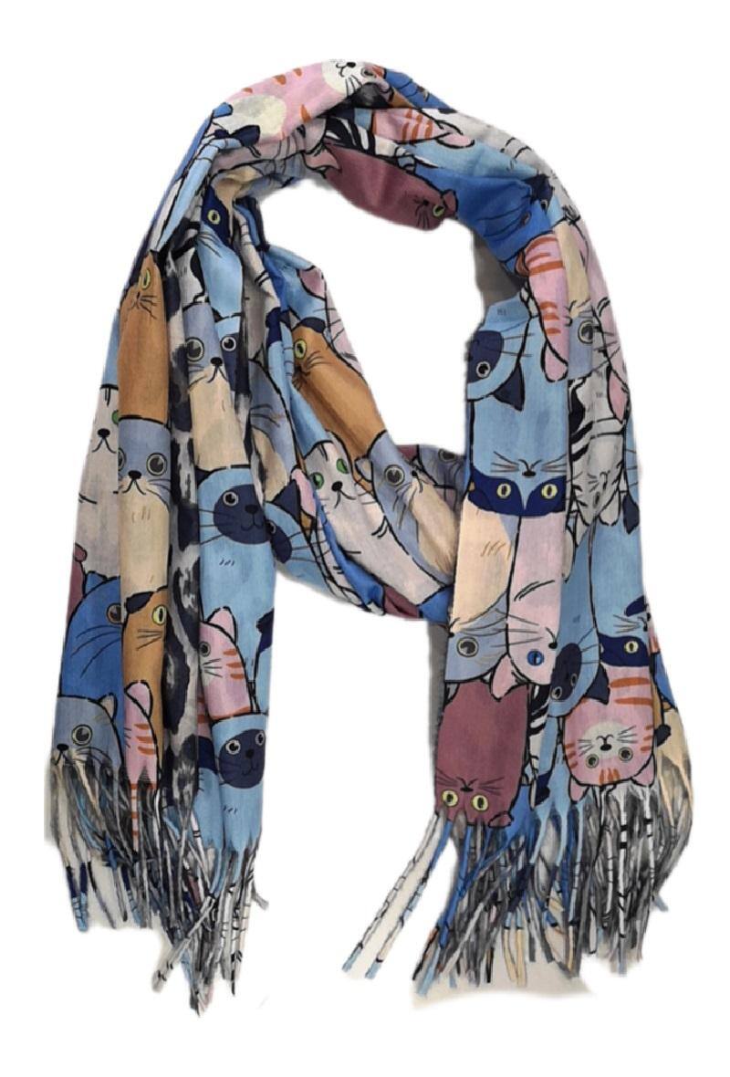 Mayorista Da Fashion - Mantón doble cara estampado paisaje 2 caras