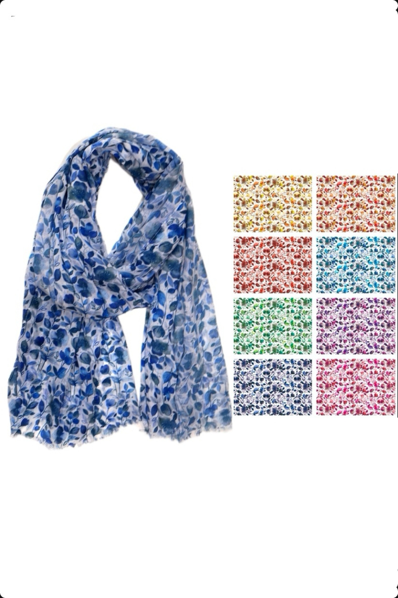 Großhändler Da Fashion - Seidenschal mit Liberty-Print