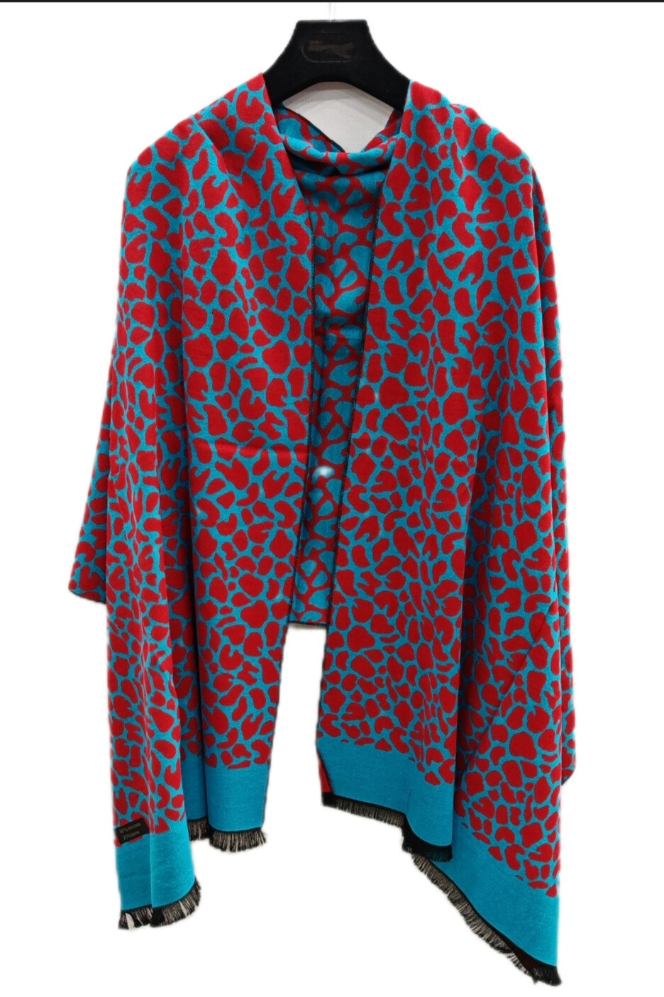 Großhändler Da Fashion - doppelseitiger Schal 2in1 Panther / Katze