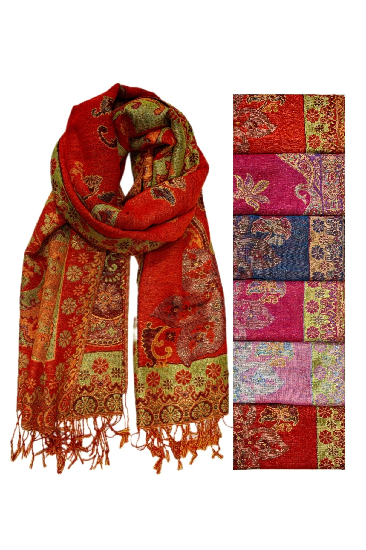 Wholesaler Da Fashion - Shawl with shiny golden lurex