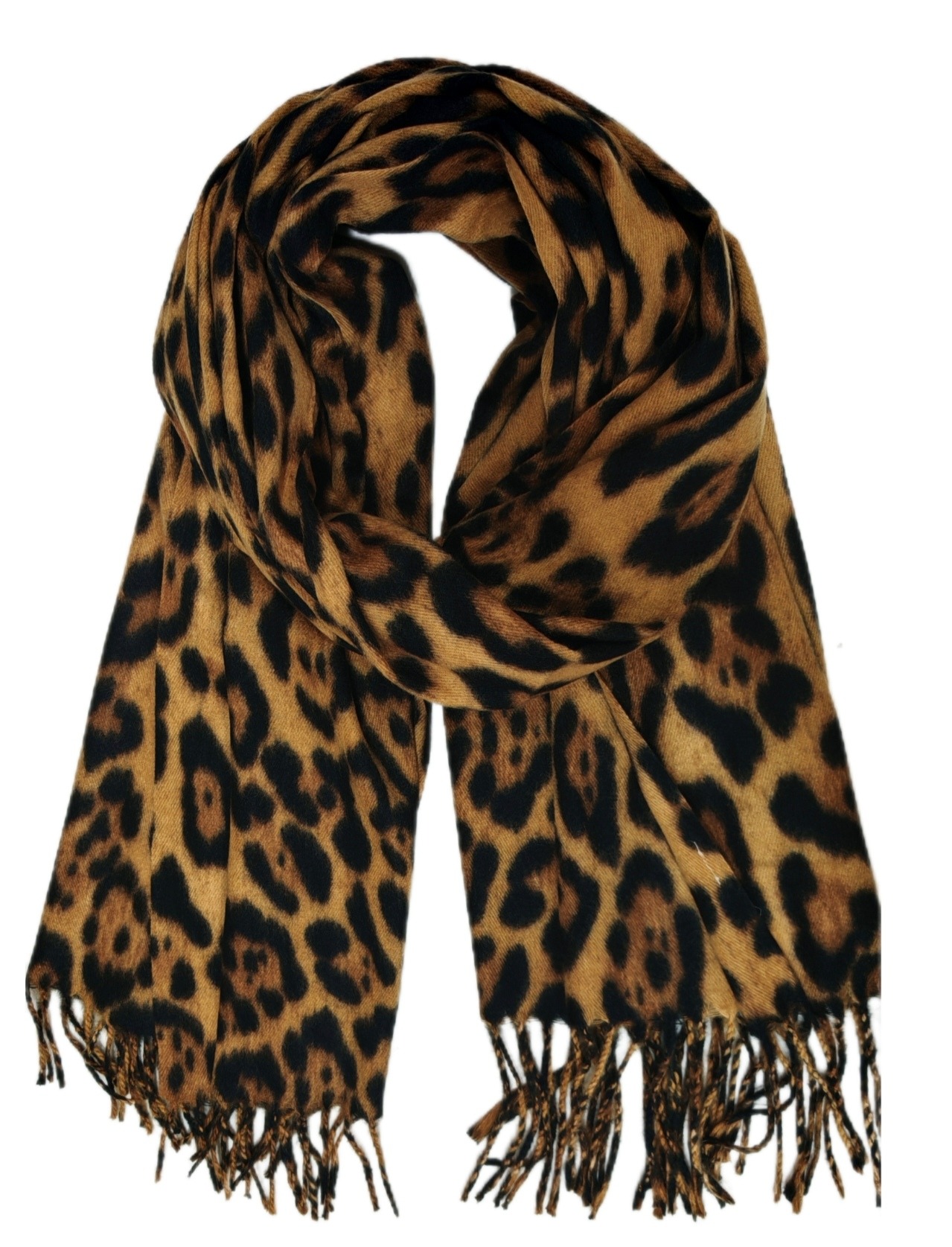 Grossiste Da Fashion - Châle hiver motif panthère