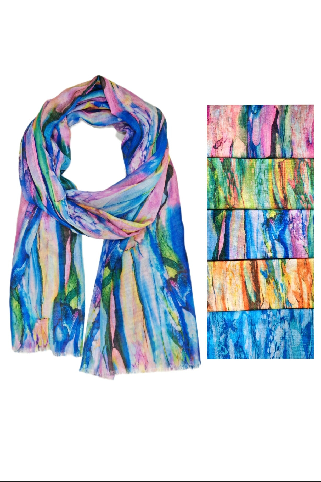 Wholesaler Da Fashion - striped multicolored scarf