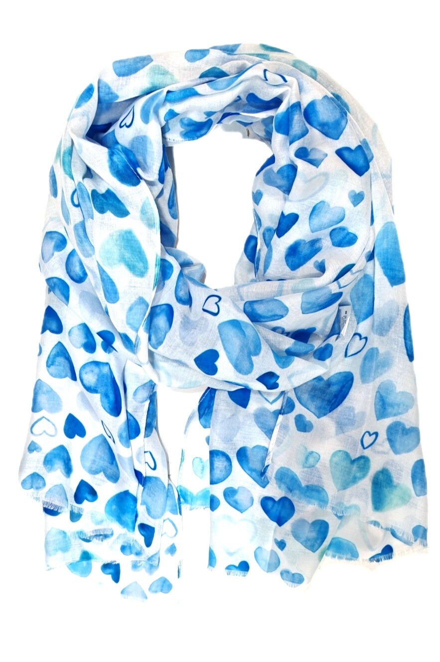 Wholesaler Da Fashion - Silk scarf Multicolors Multicolors very soft painting