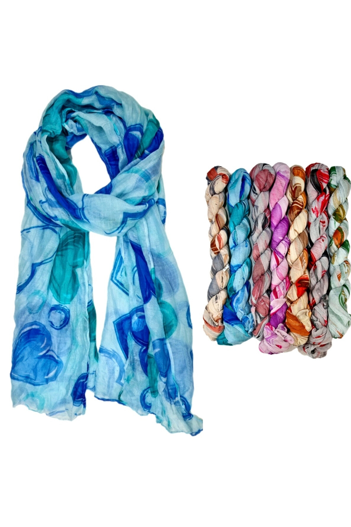 Wholesaler Da Fashion - Small price crumpled scarf