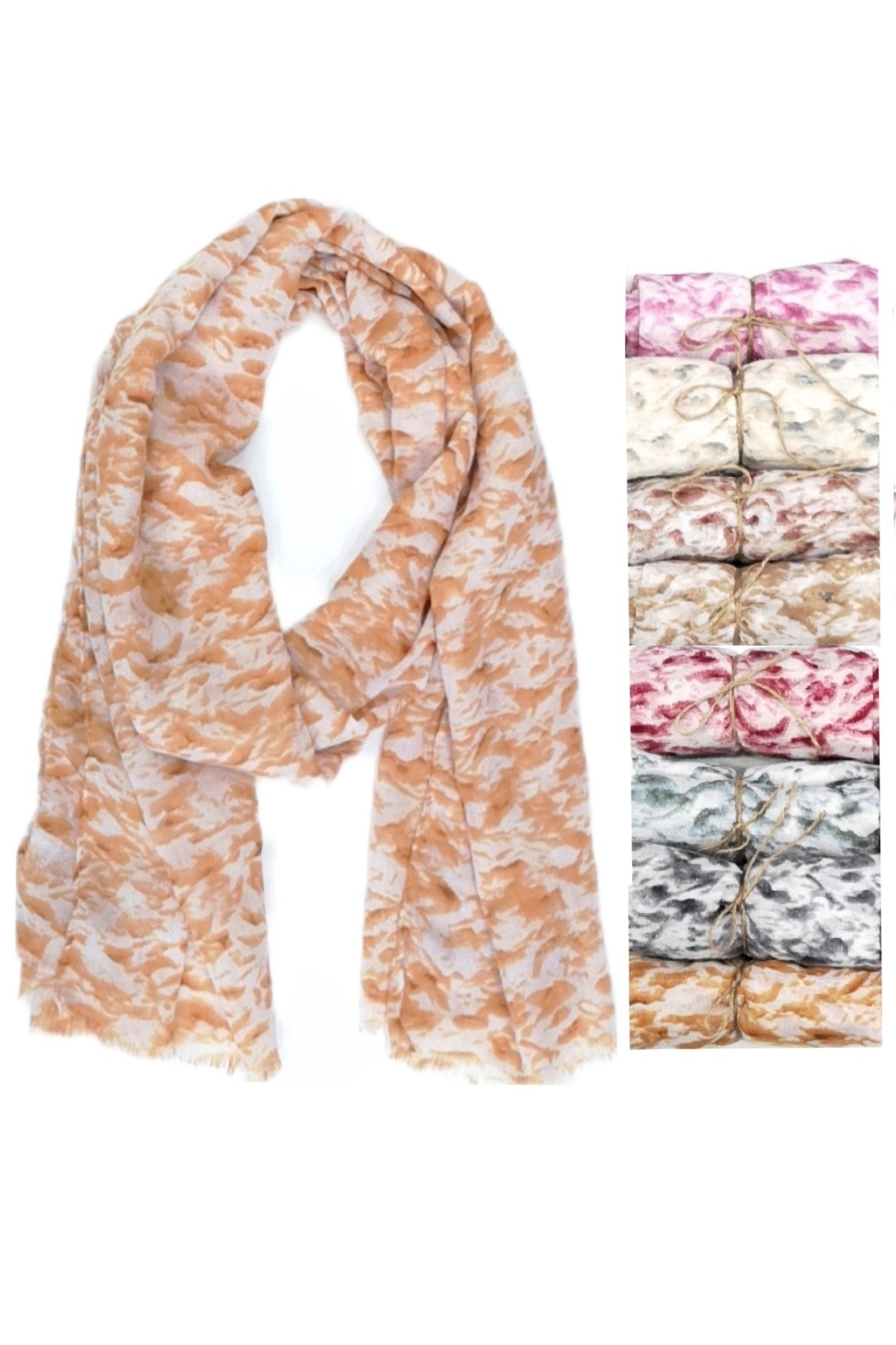 Wholesaler Da Fashion - Shiny tie-dye scarf