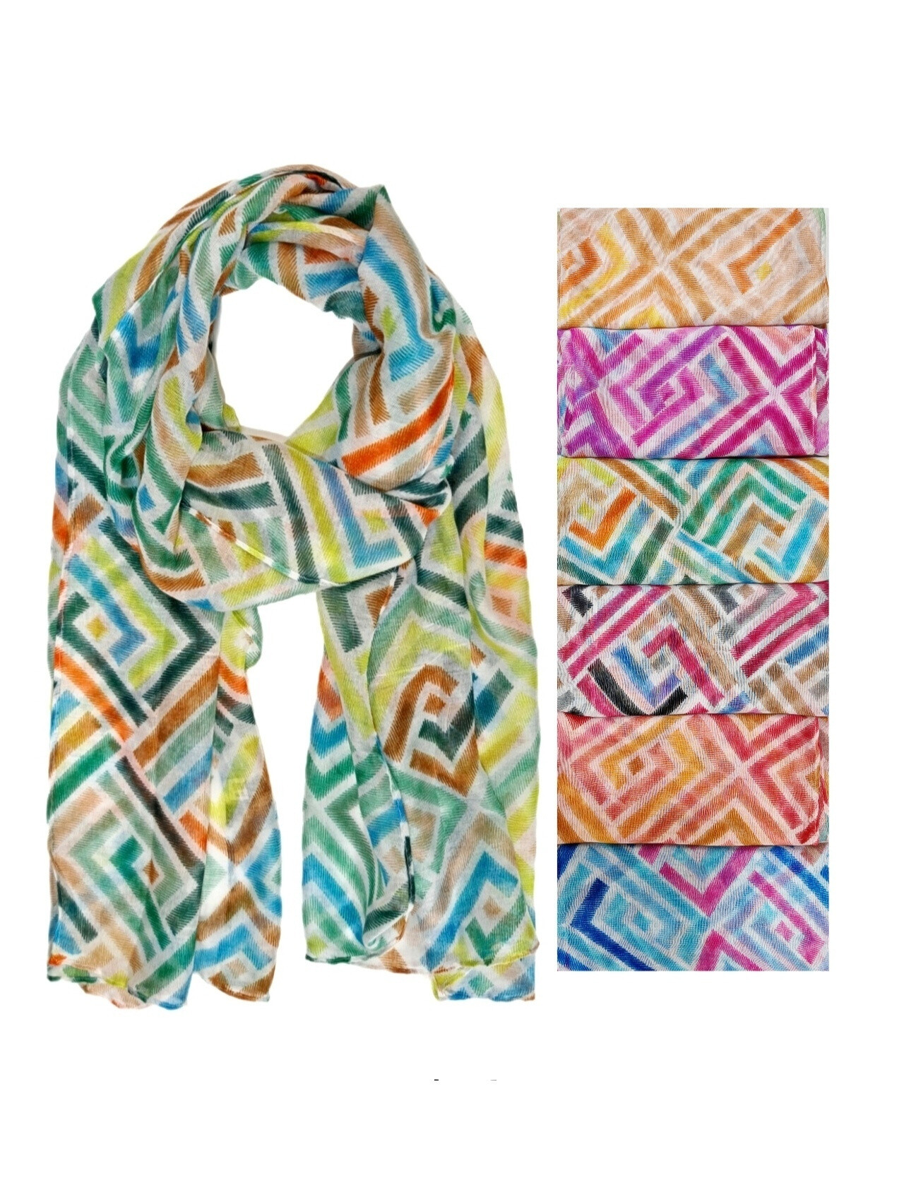 Wholesaler Da Fashion - cheap low -cost scarf Multicolor Vive stripe