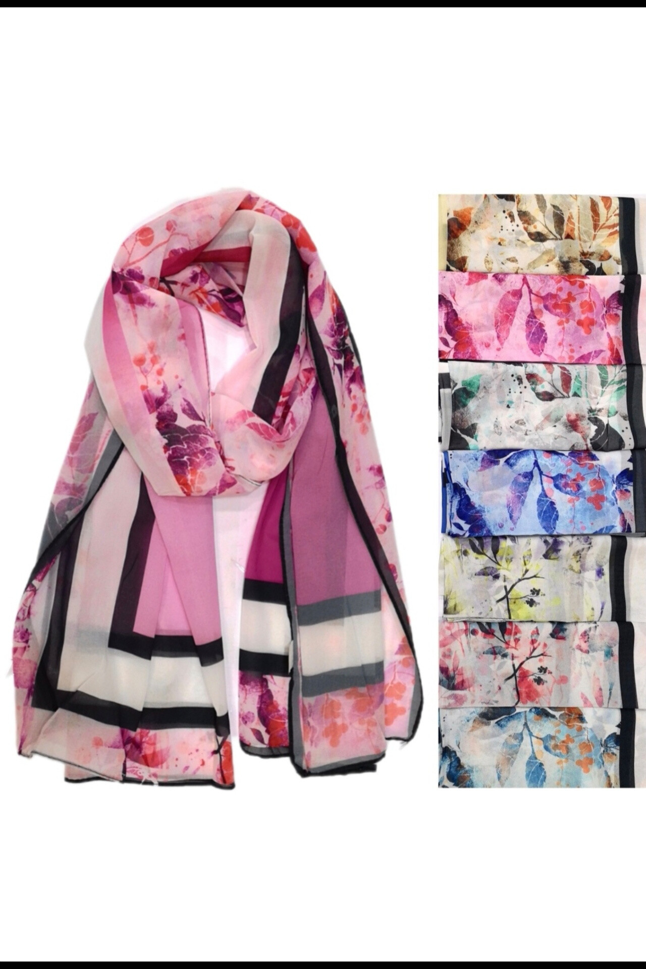 Wholesaler Da Fashion - flower print summer scarf