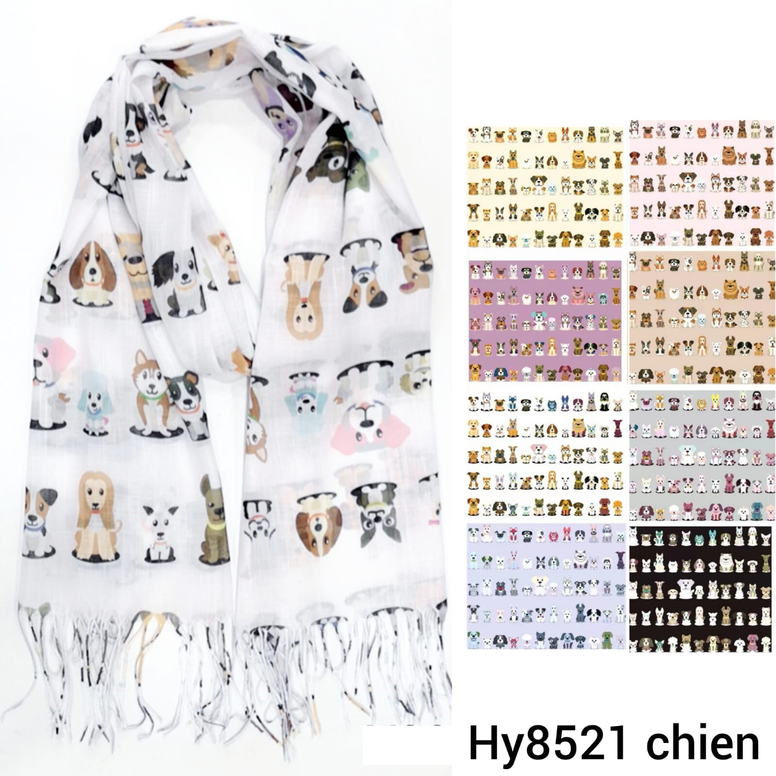 Wholesaler Da Fashion - Dog print scarf
