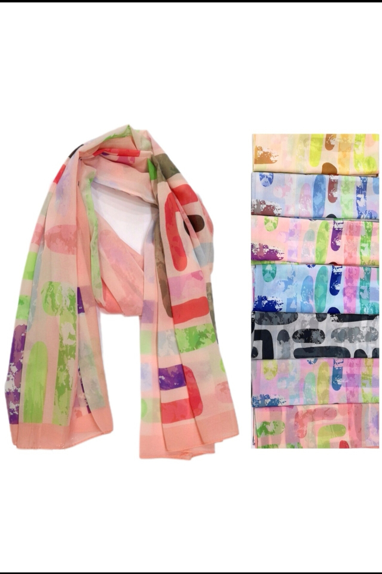 Wholesaler Da Fashion - flower print summer scarf