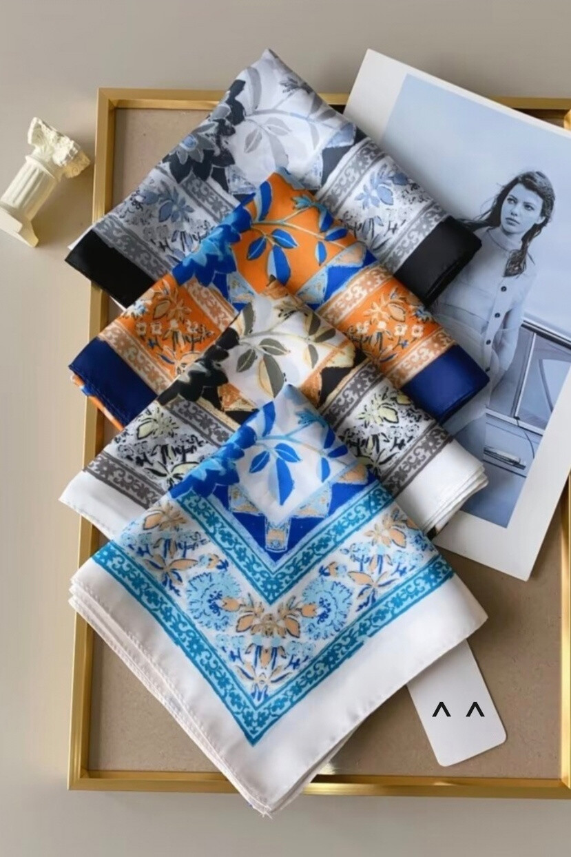 Wholesaler Da Fashion - Square Silk / Polyester scarf 70x70cm