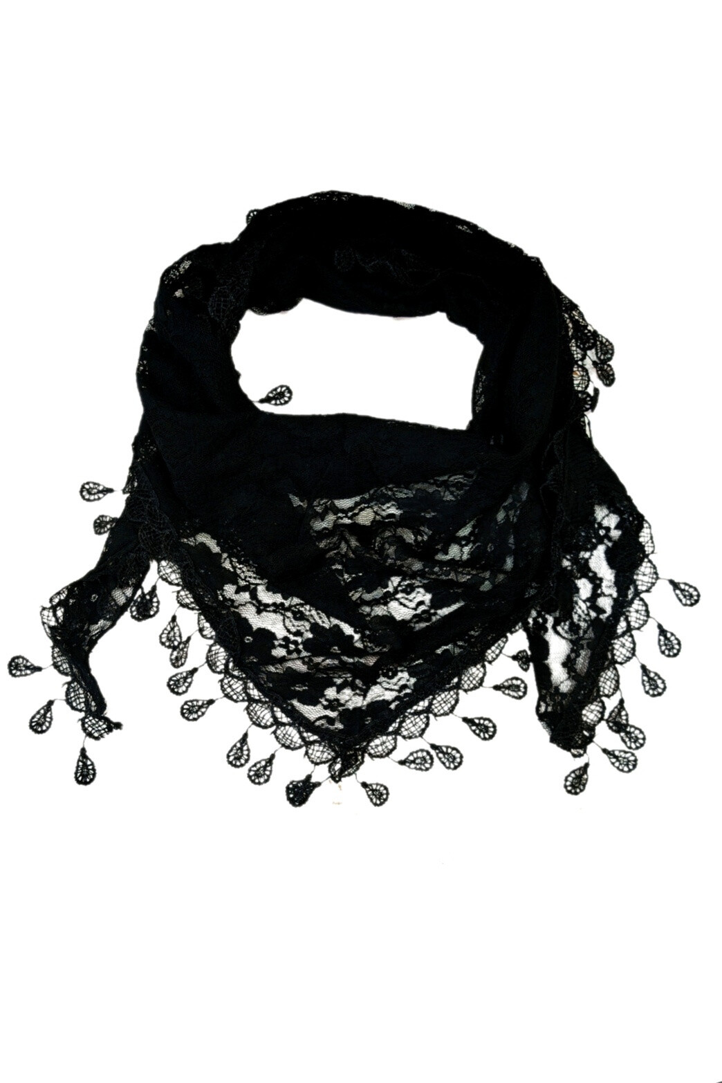 Grossiste Da Fashion - foulard triangulaire dentelle
