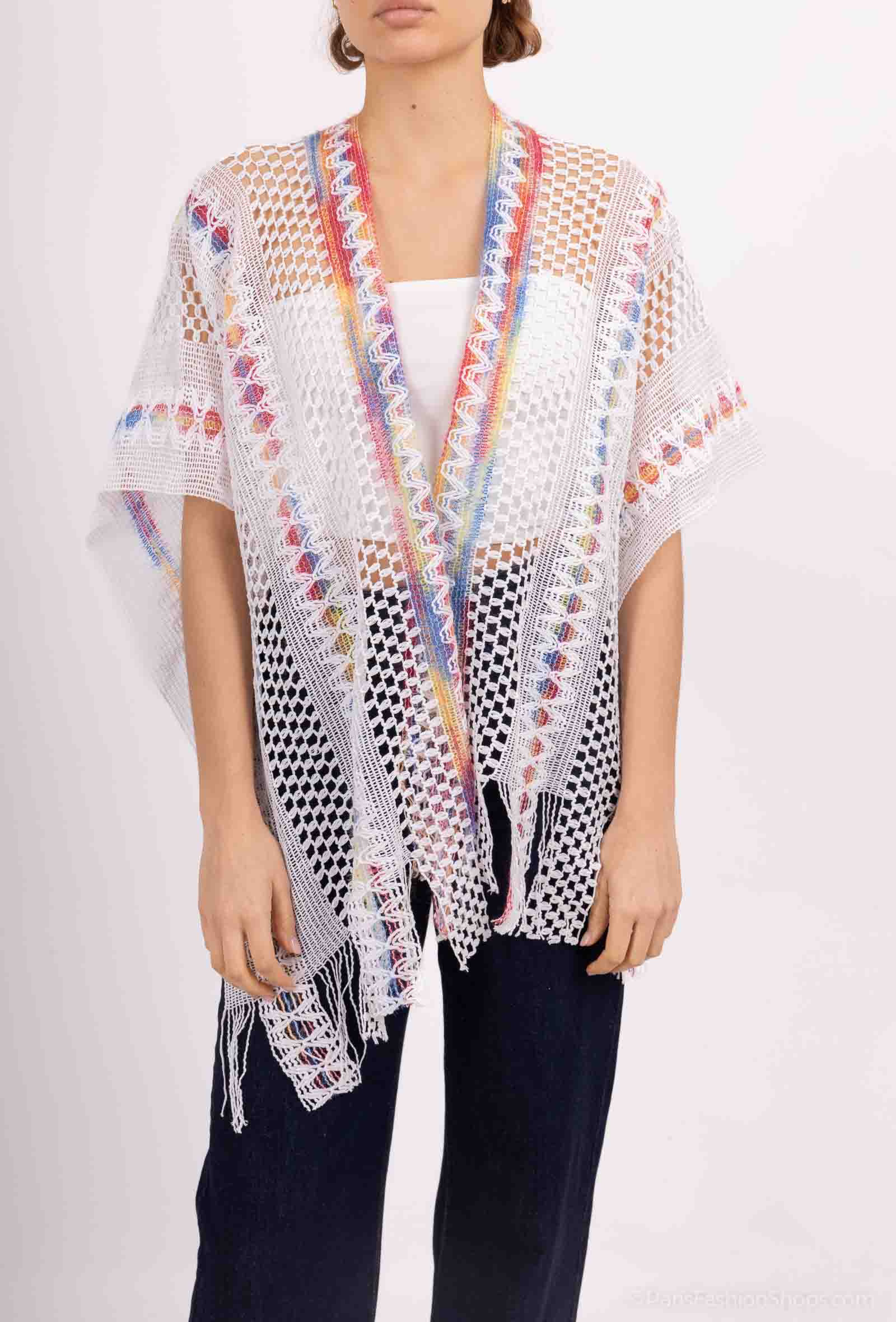 Grossiste Da Fashion - Gilet crochet dentelle ouvert