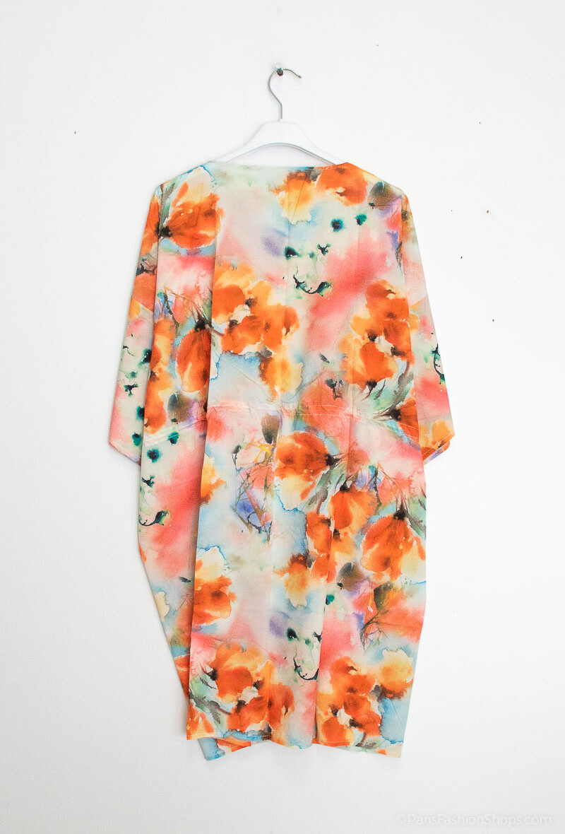 Kimono/túnica abierta - Naranja - 2 - formato grande