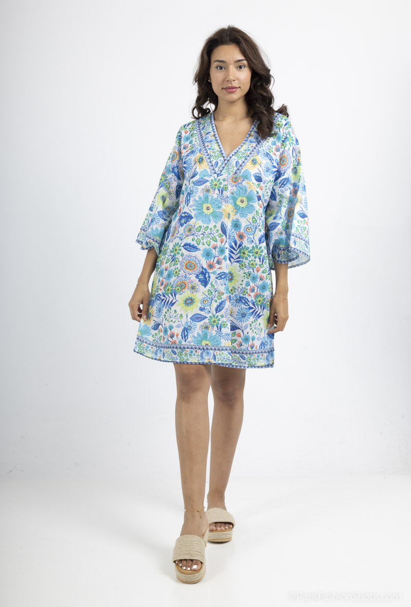 Grossista Da Fashion - Top tunica / kimono corto Taglia unica colorato estate