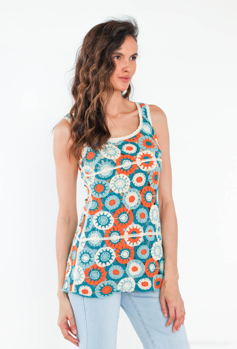 Wholesaler Da Fashion - Colorful fancy top