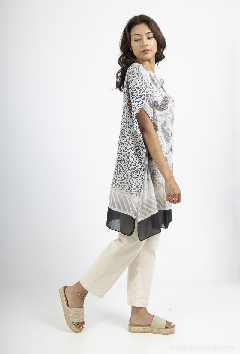 Mayorista Da Fashion - patrón paisley de túnica de playa de verano