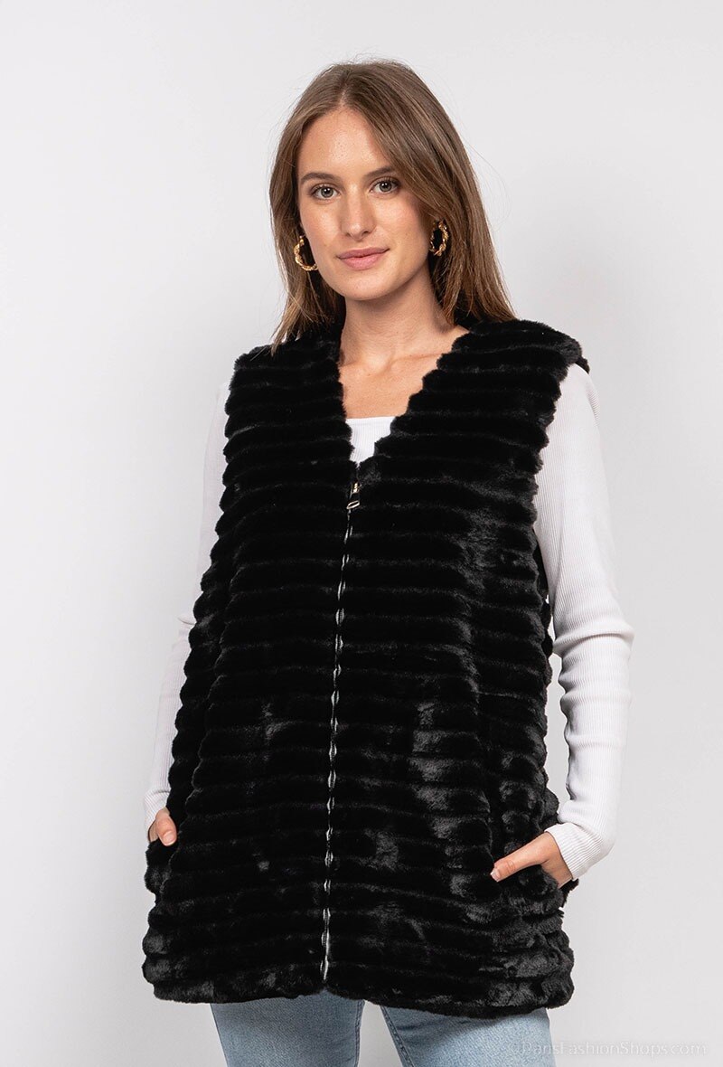 Grossiste Da Fashion - Gilet en fausse fourrure