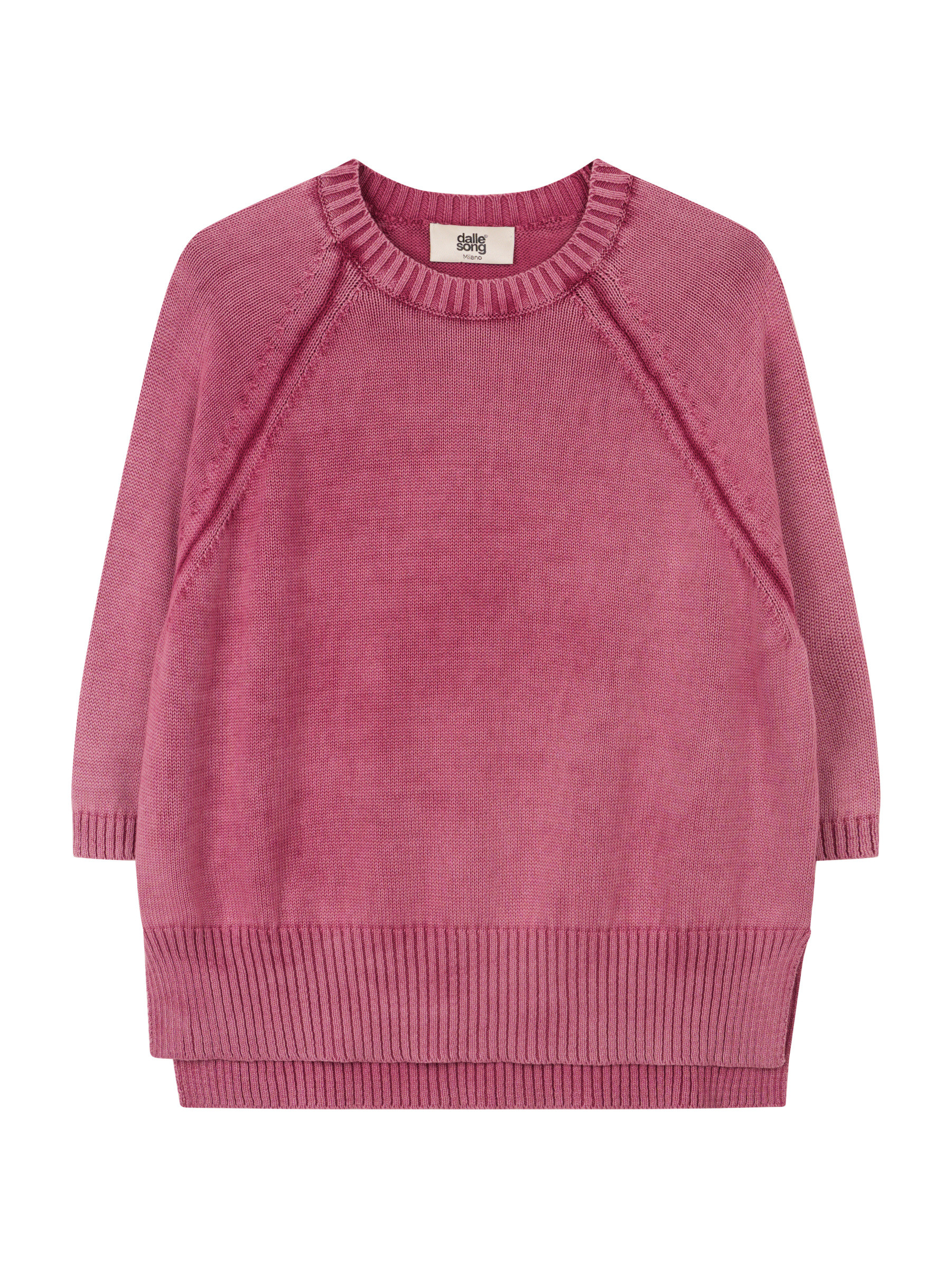 Grossiste dallesong - Pull effet vintage avec manches trois-quarts
