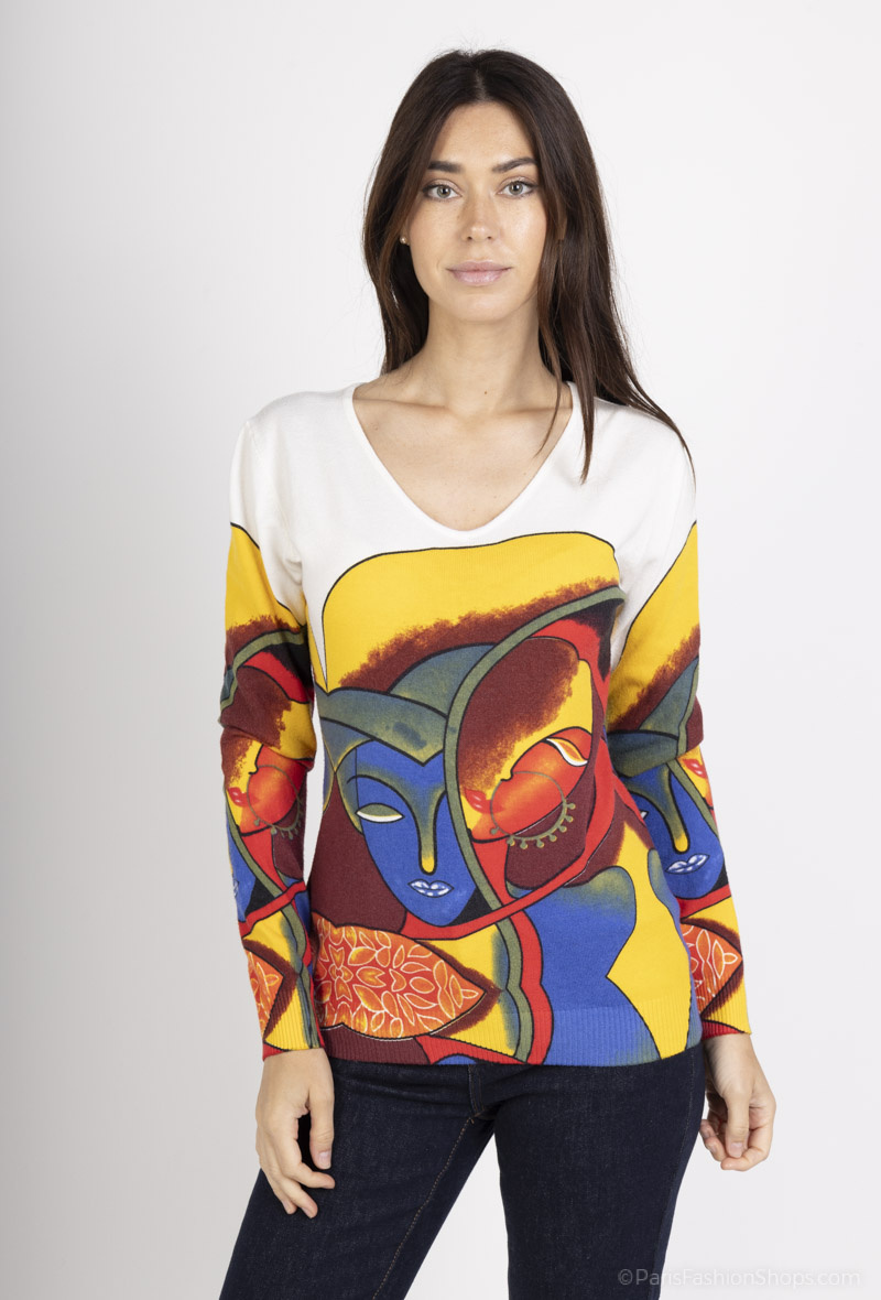 Wholesaler DAMOD - PRINTED SWEATER