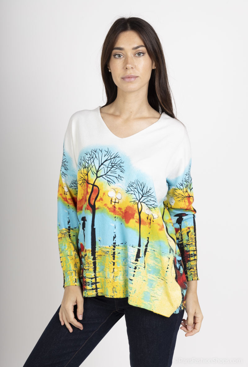 Wholesaler DAMOD - PRINTED SWEATER