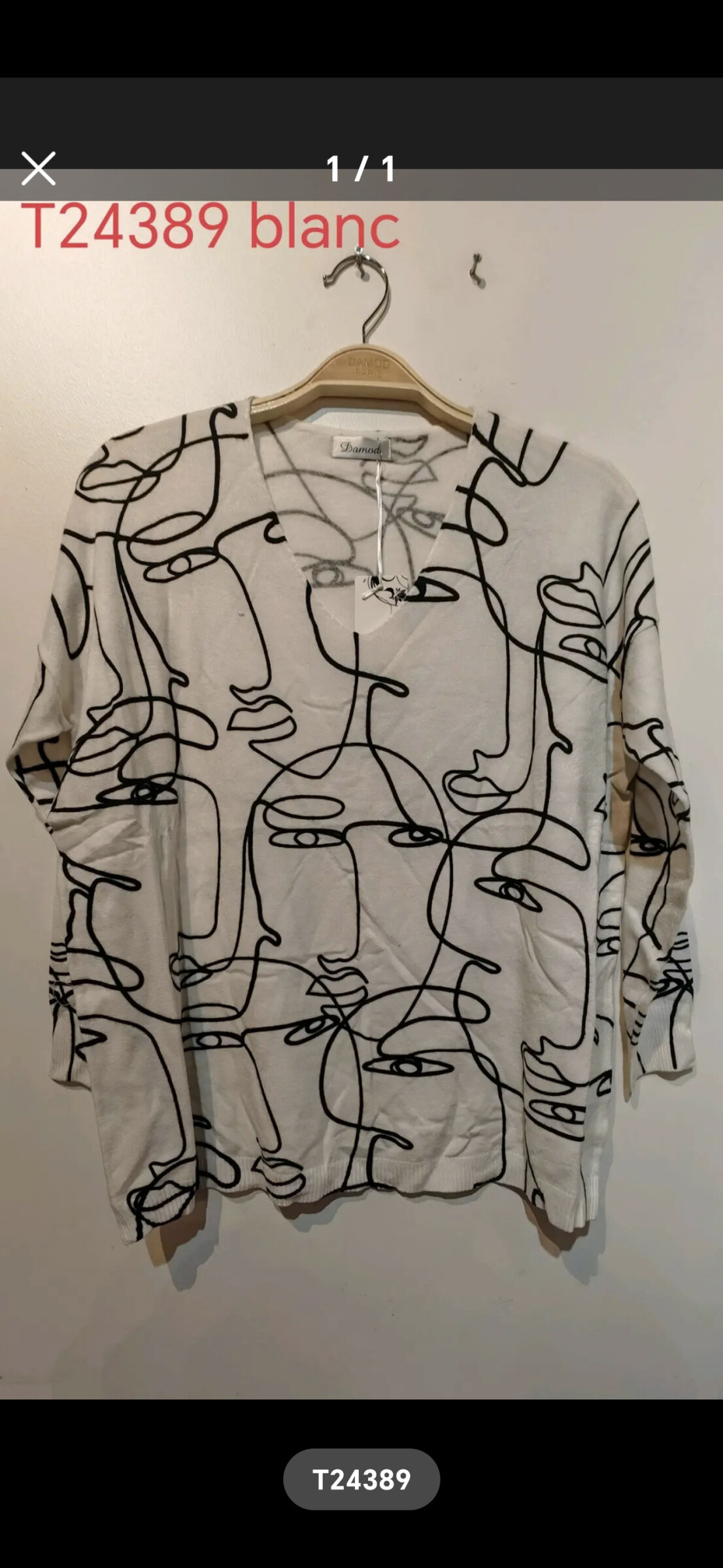 Wholesaler DAMOD - Over size printed sweater