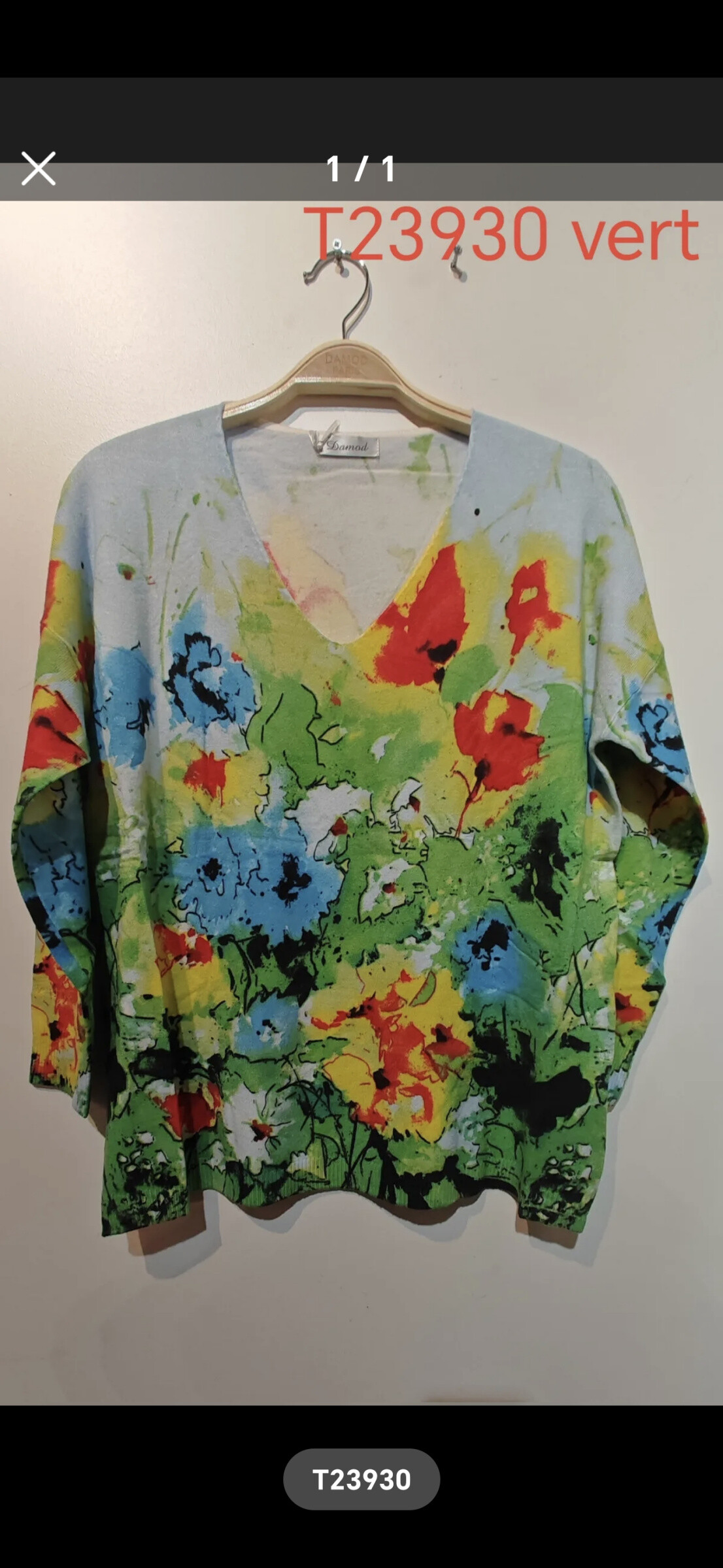 Wholesaler DAMOD - Over size printed sweater