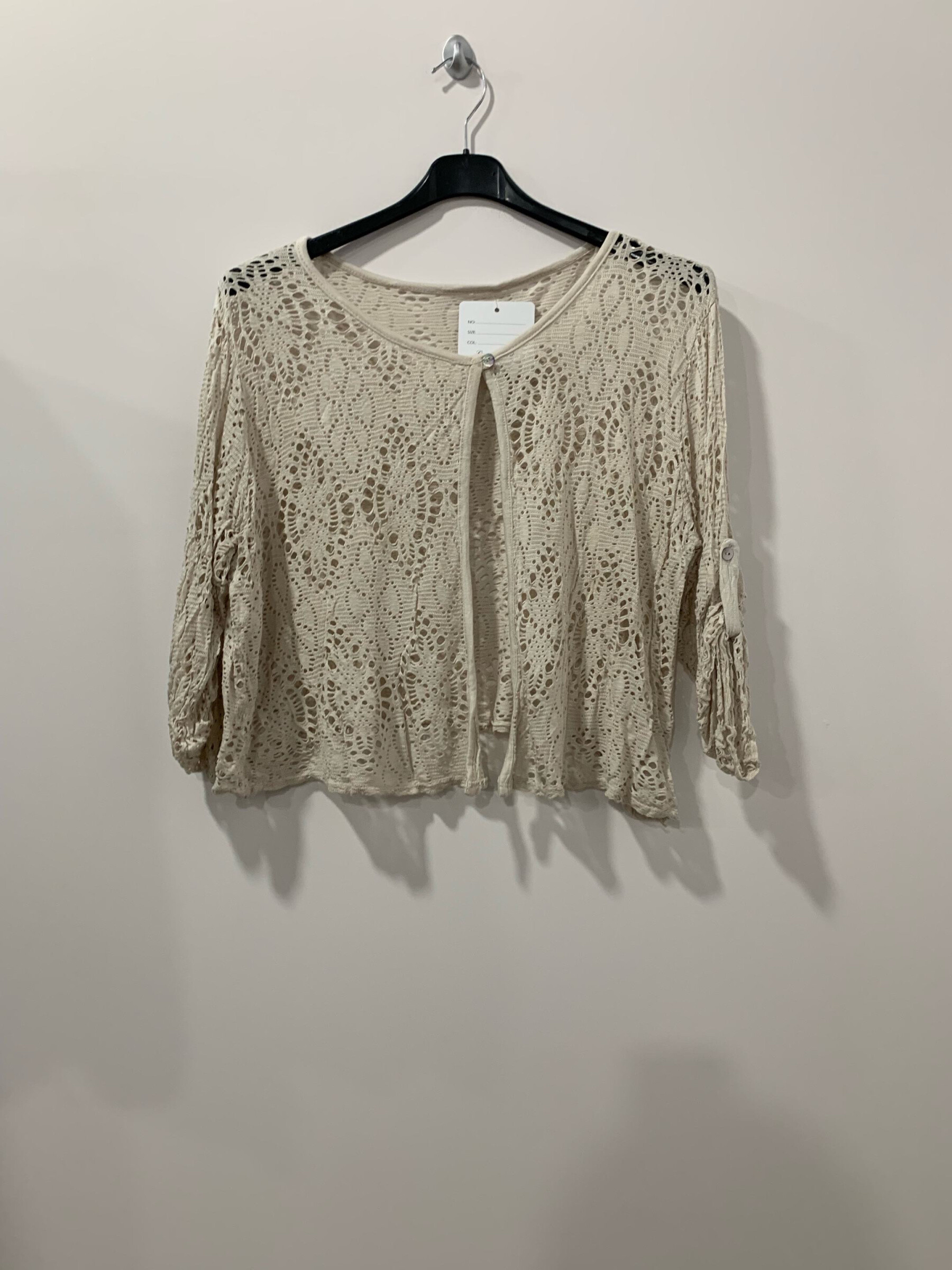 Großhändler Danny - Durchbrochener elastischer Cardigan