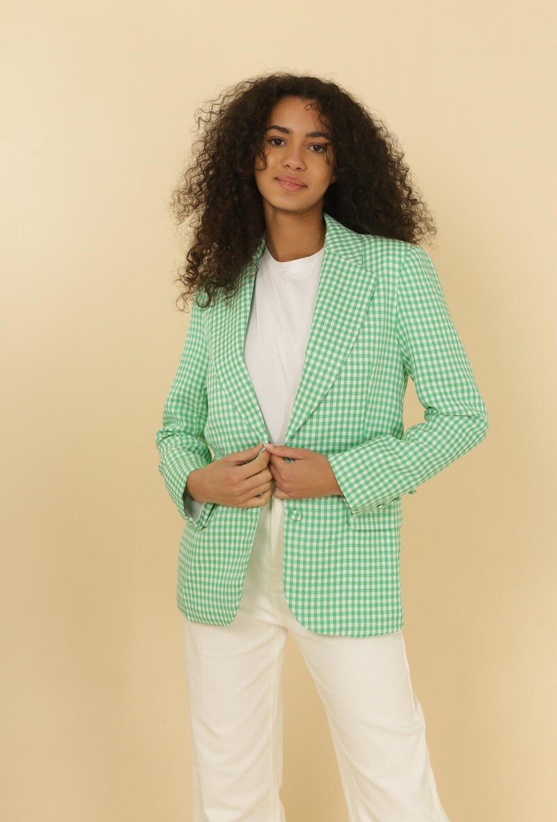 Grossista DAPHNEA - Blazer a quadri