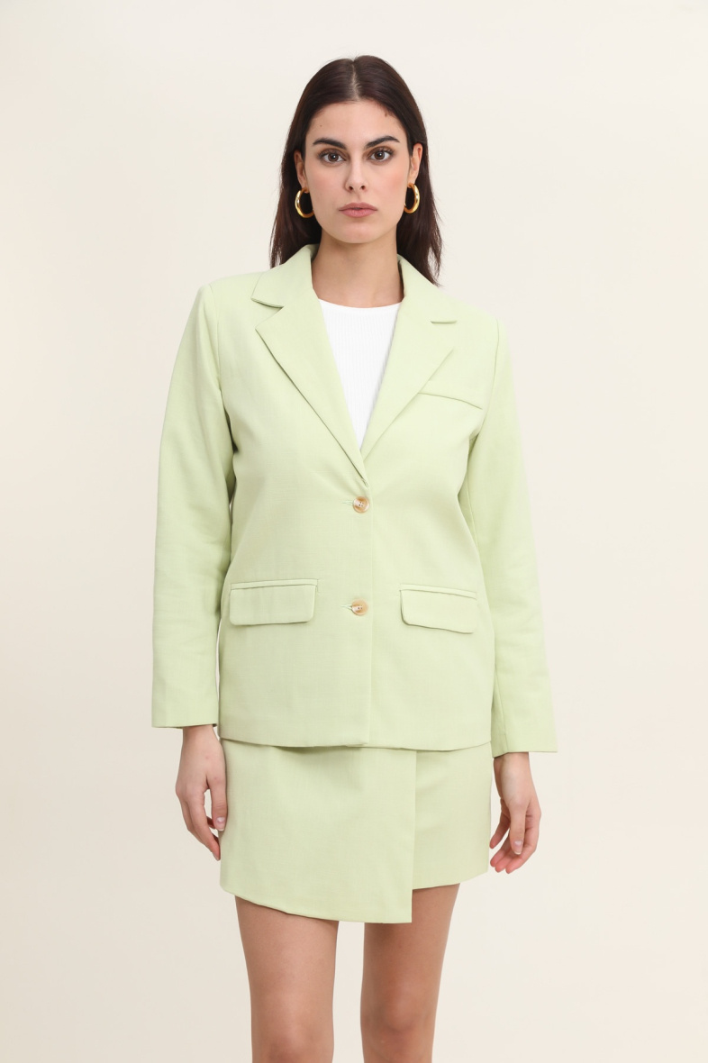 Grossista DAPHNEA - Giacca stile blazer in cotone