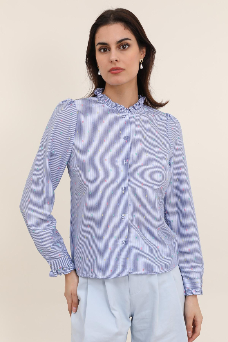Mayorista DAPHNEA - BLUSA CUELLO P RAYAS