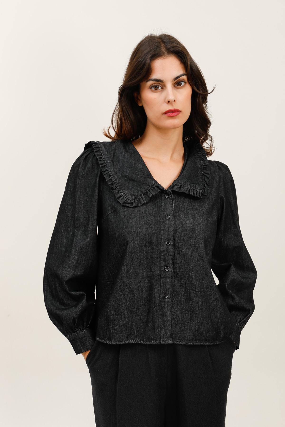 Mayorista DAPHNEA - BLUSA VAQUERA