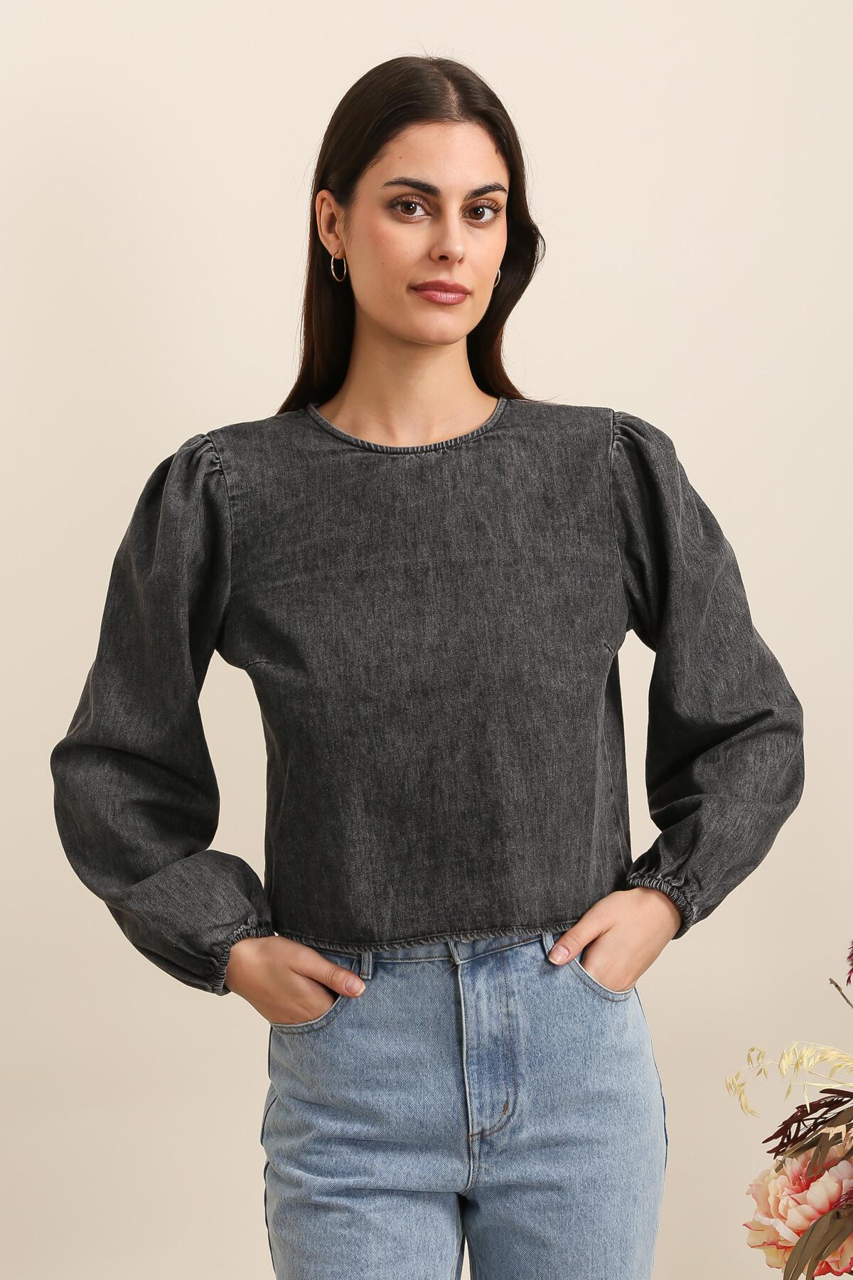 Grossista DAPHNEA - BLUSA IN DENIM