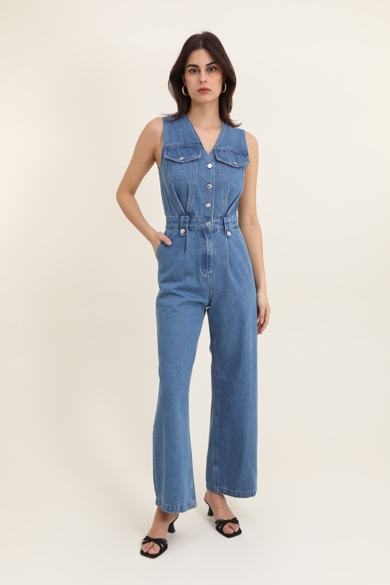 VINTAGE DENIM JUMPSUIT DAPHNEA Paris Fashion Shops