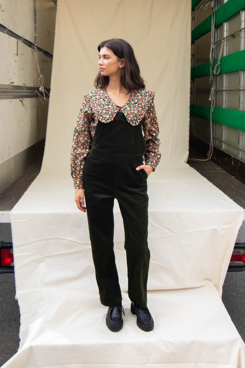 Wholesaler DAPHNEA - VELVET OVERALLS
