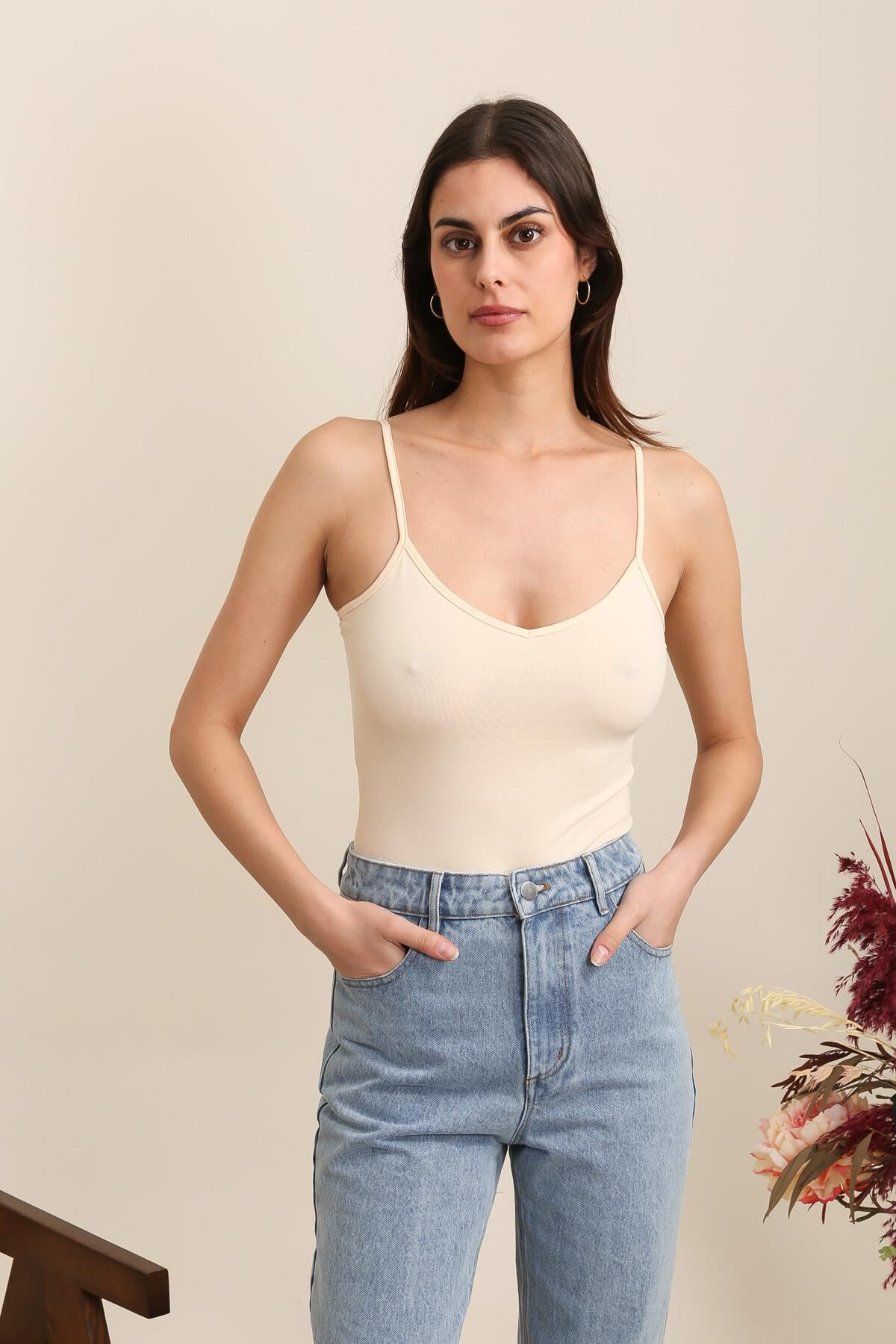 Mayorista DAPHNEA - Camiseta sin mangas monocolor