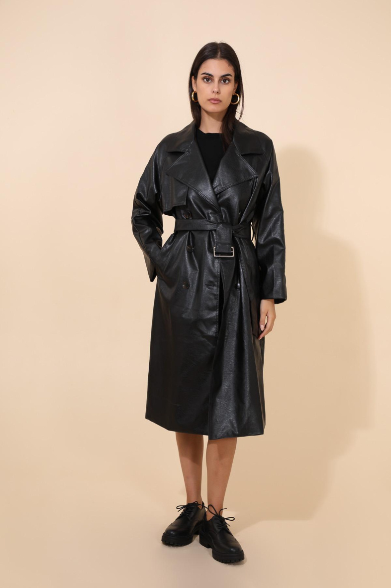 Grossista DAPHNEA - TRENCH COAT IN SIMILPELLE
