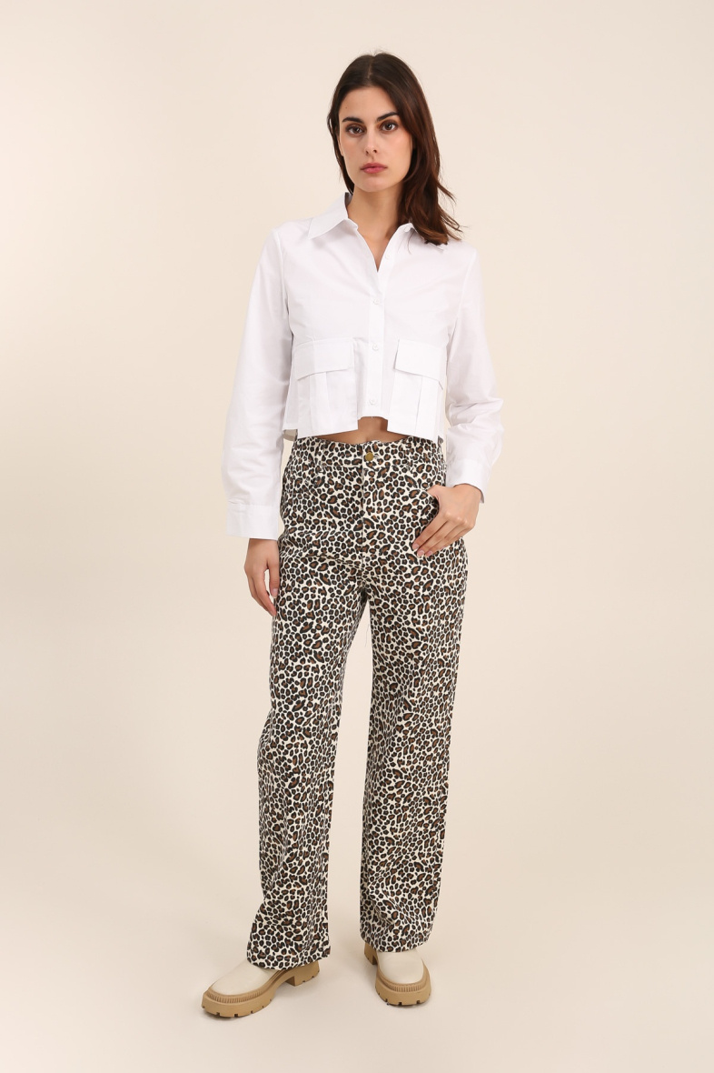 Grossista DAPHNEA - PANTALONE LEOPARDO