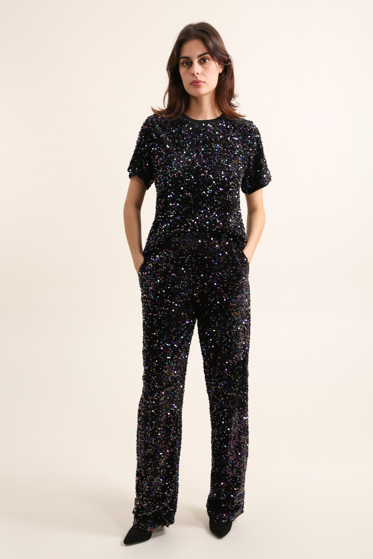 Grossista DAPHNEA - PANTALONE PAILLETTES
