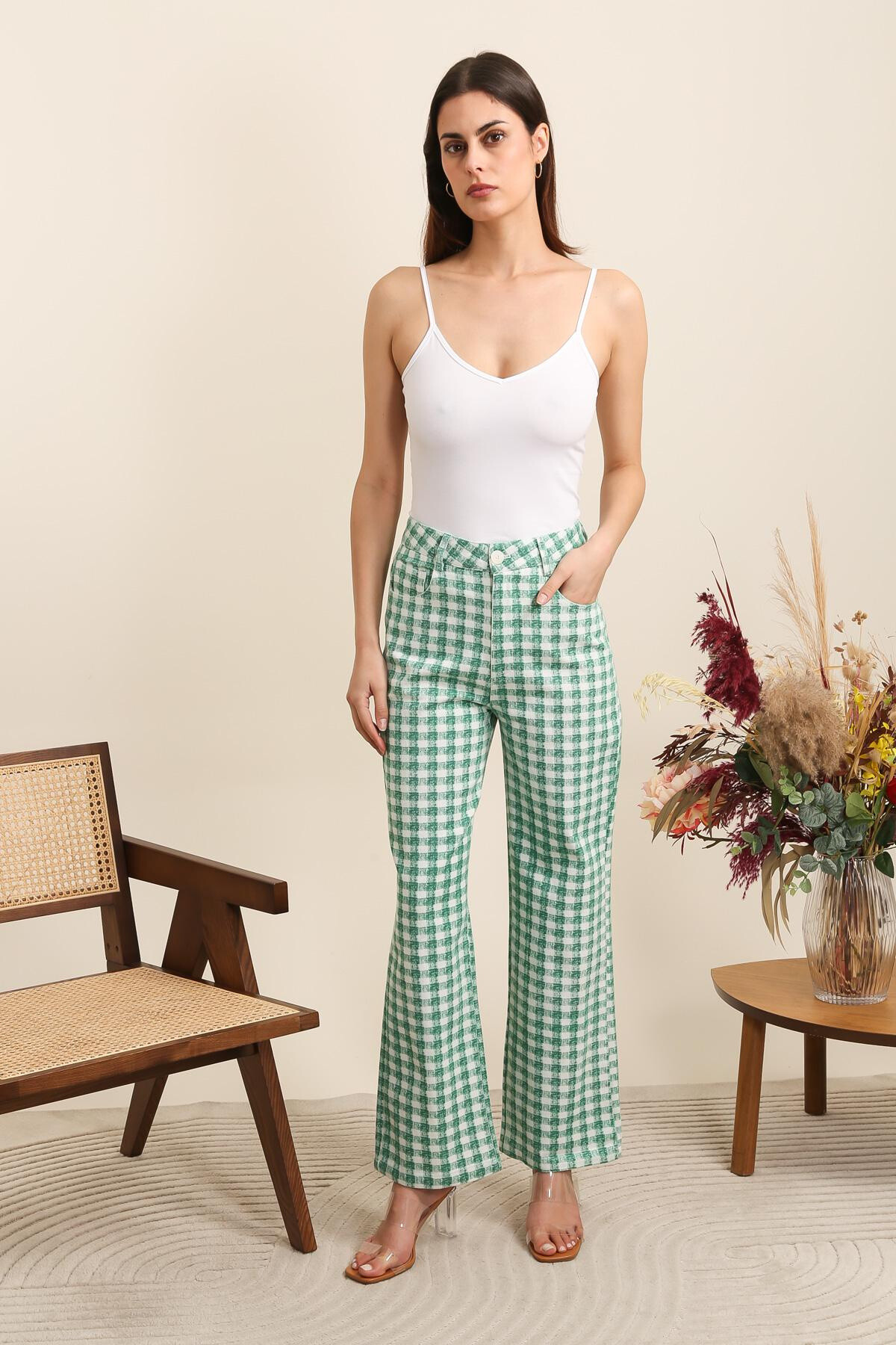 Grossista DAPHNEA - Pantaloni vichy