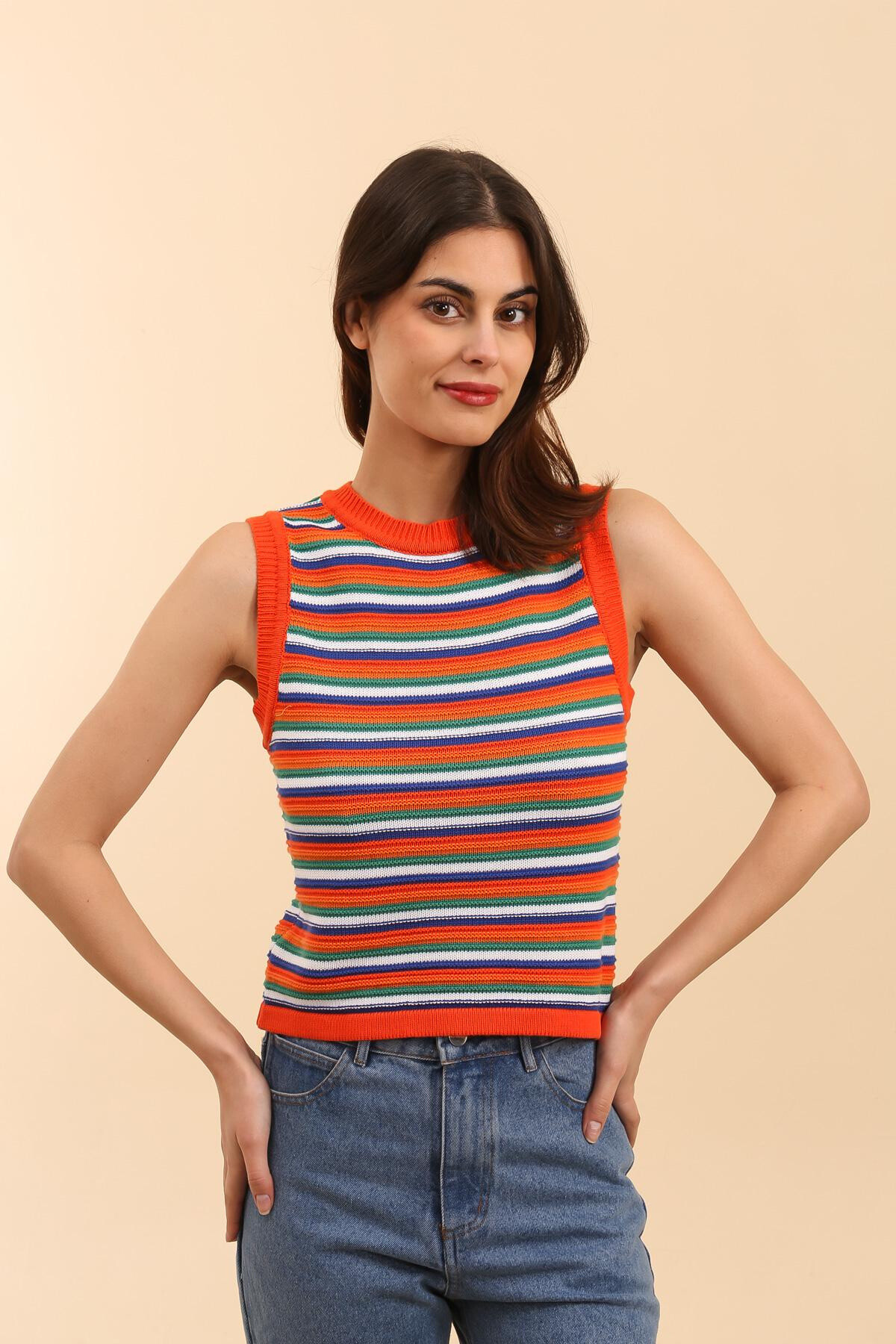 Wholesaler DAPHNEA - Striped mesh
