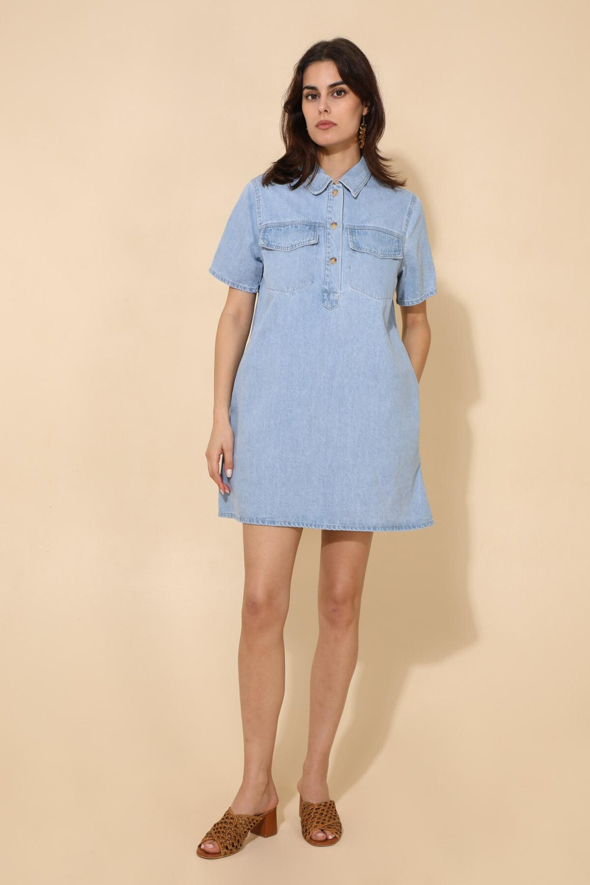 Mayorista DAPHNEA - VESTIDO DE DENIM
