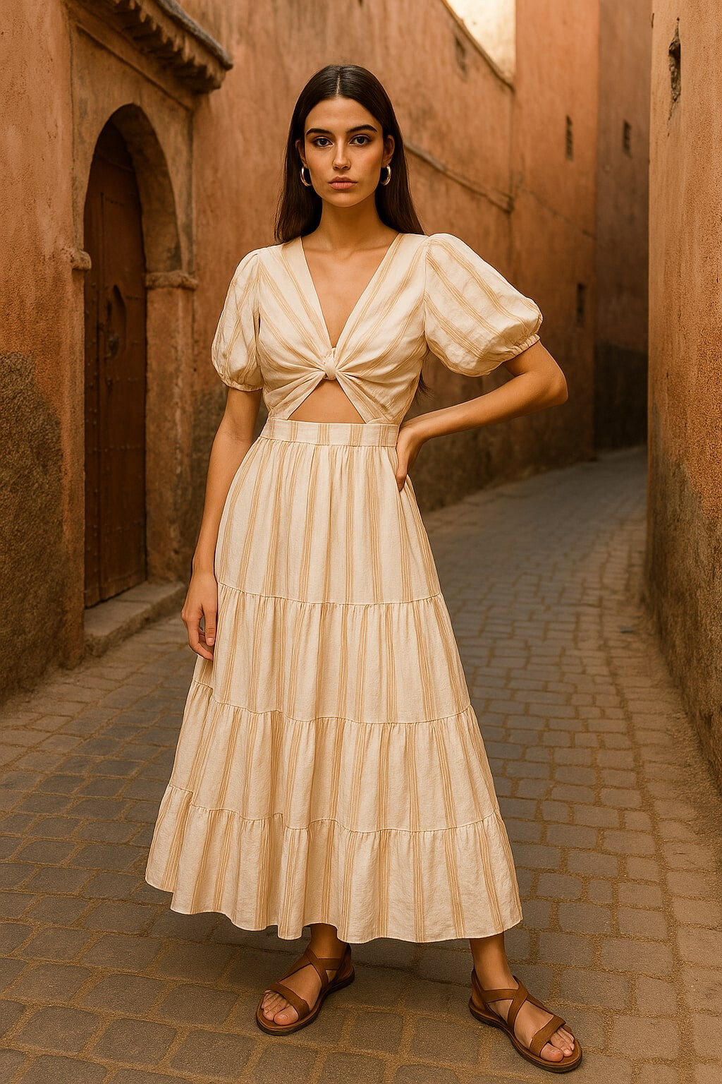 Grossiste DAPHNEA - ROBE RAYÉE