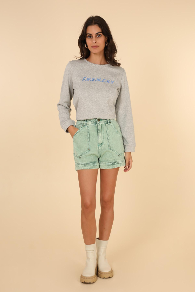 Großhändler DAPHNEA - SHORTS AUS GEBLEICHTEM DENIM